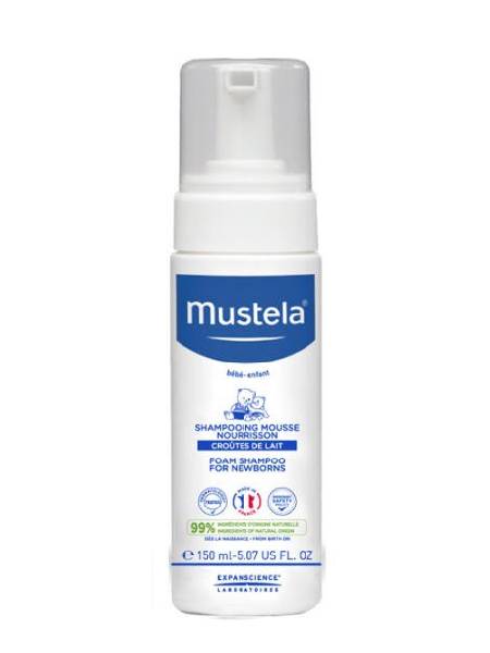 Mustela Baby Foam Shampoo  Cradle Cap<br>شامپۆی کەف بۆکڕێشی مناڵ